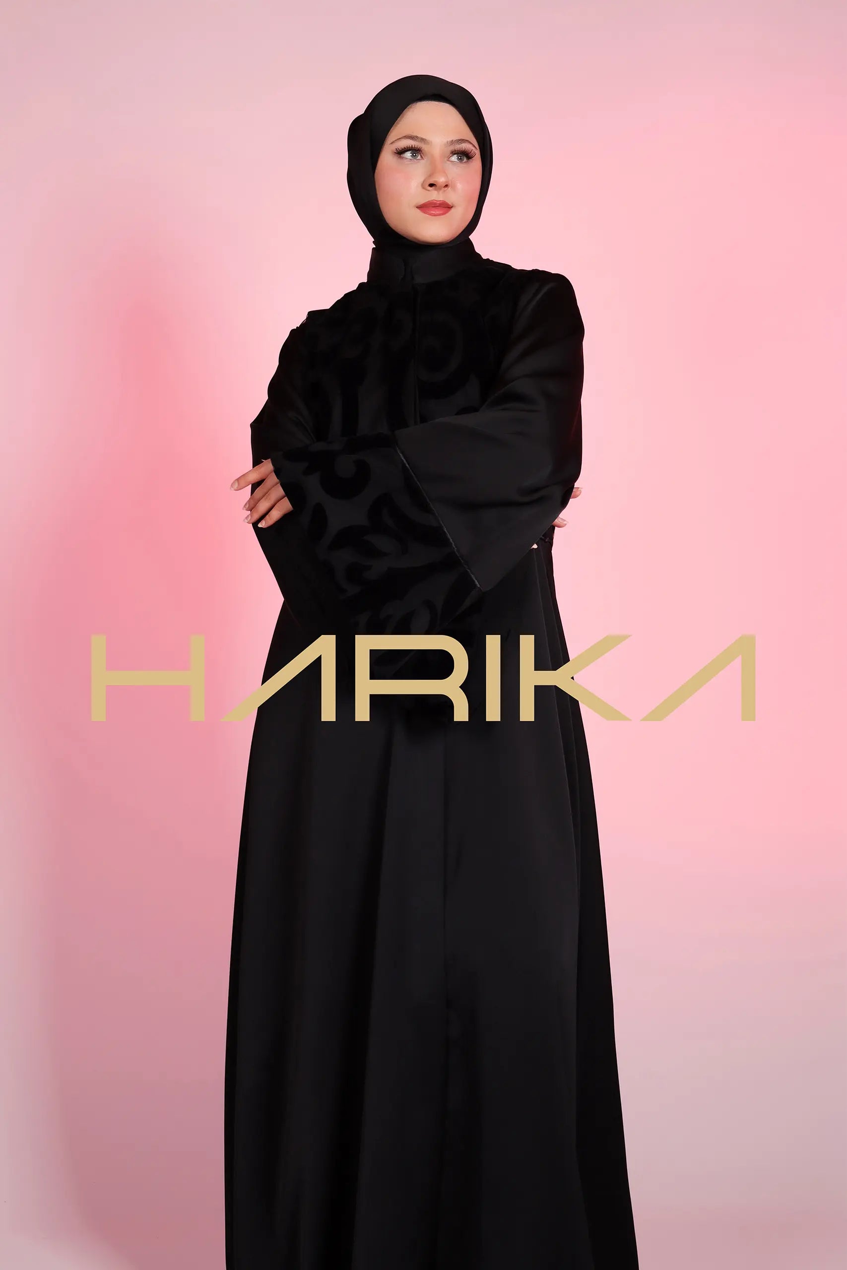 Modern Şıklık Siyah Ferace