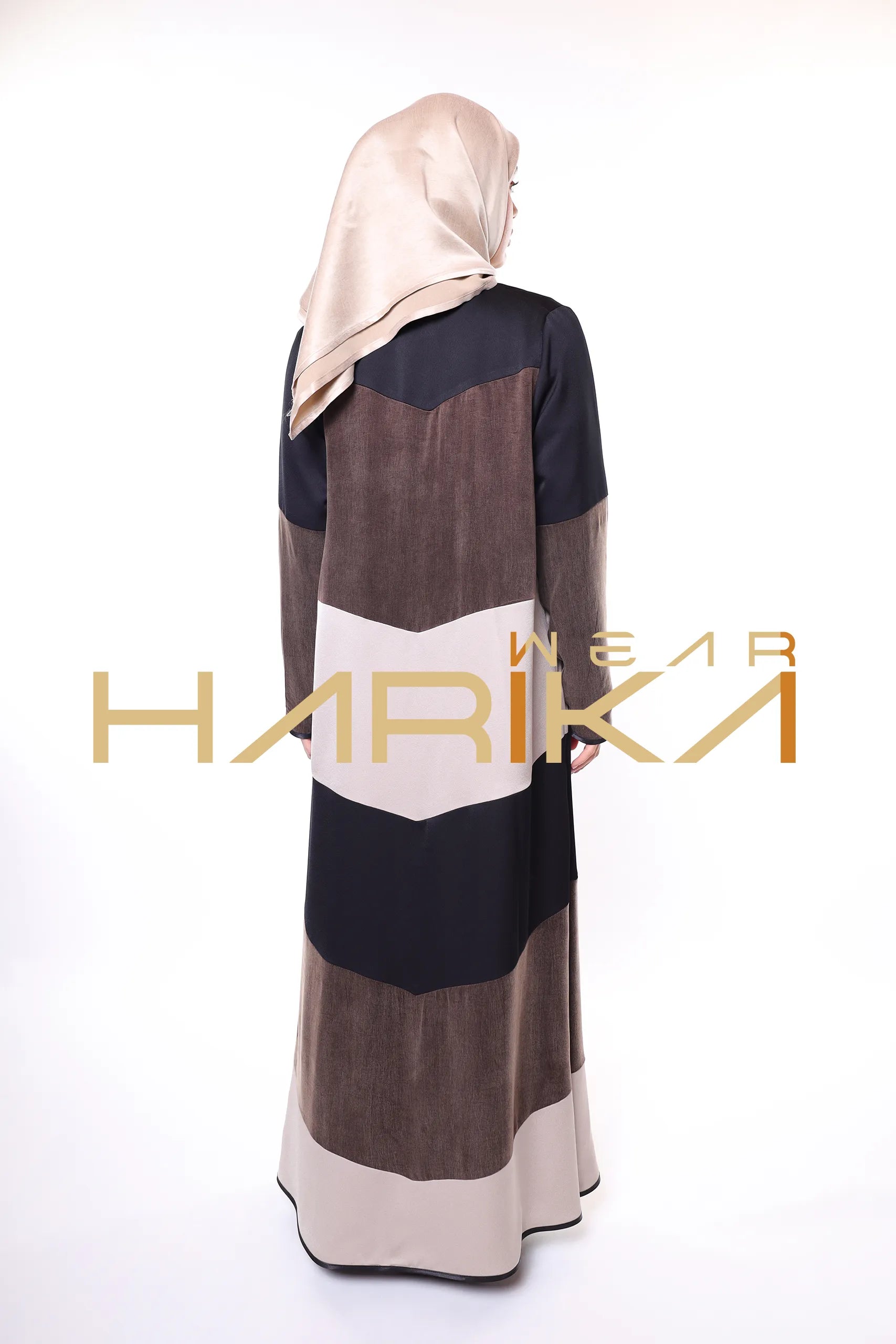 ALASİL Abaya – Kahverengi, Bej ve Siyah Tonlarında Lüks Kupra Ferace