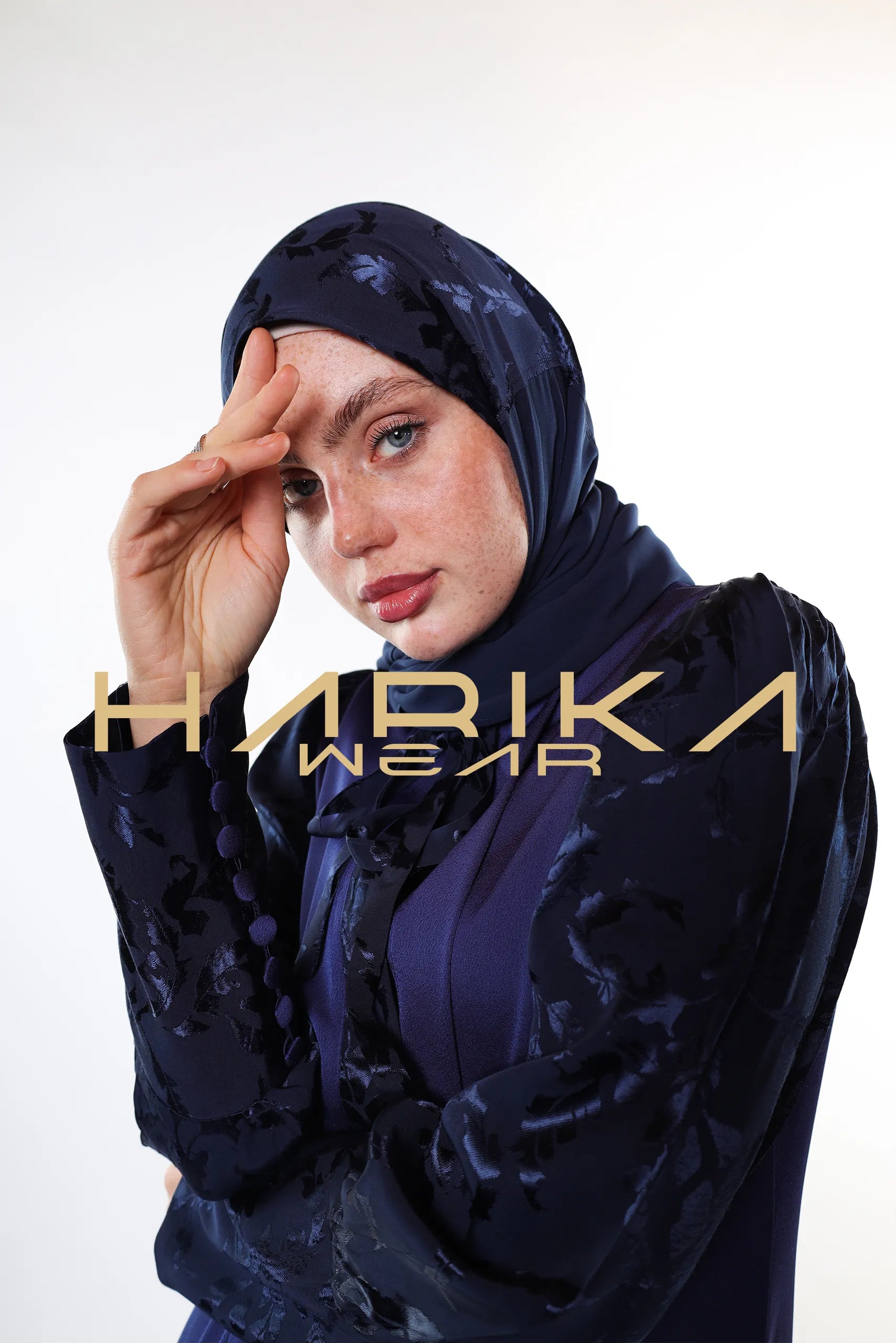 "Shining Elegance" Double Silk Abaya