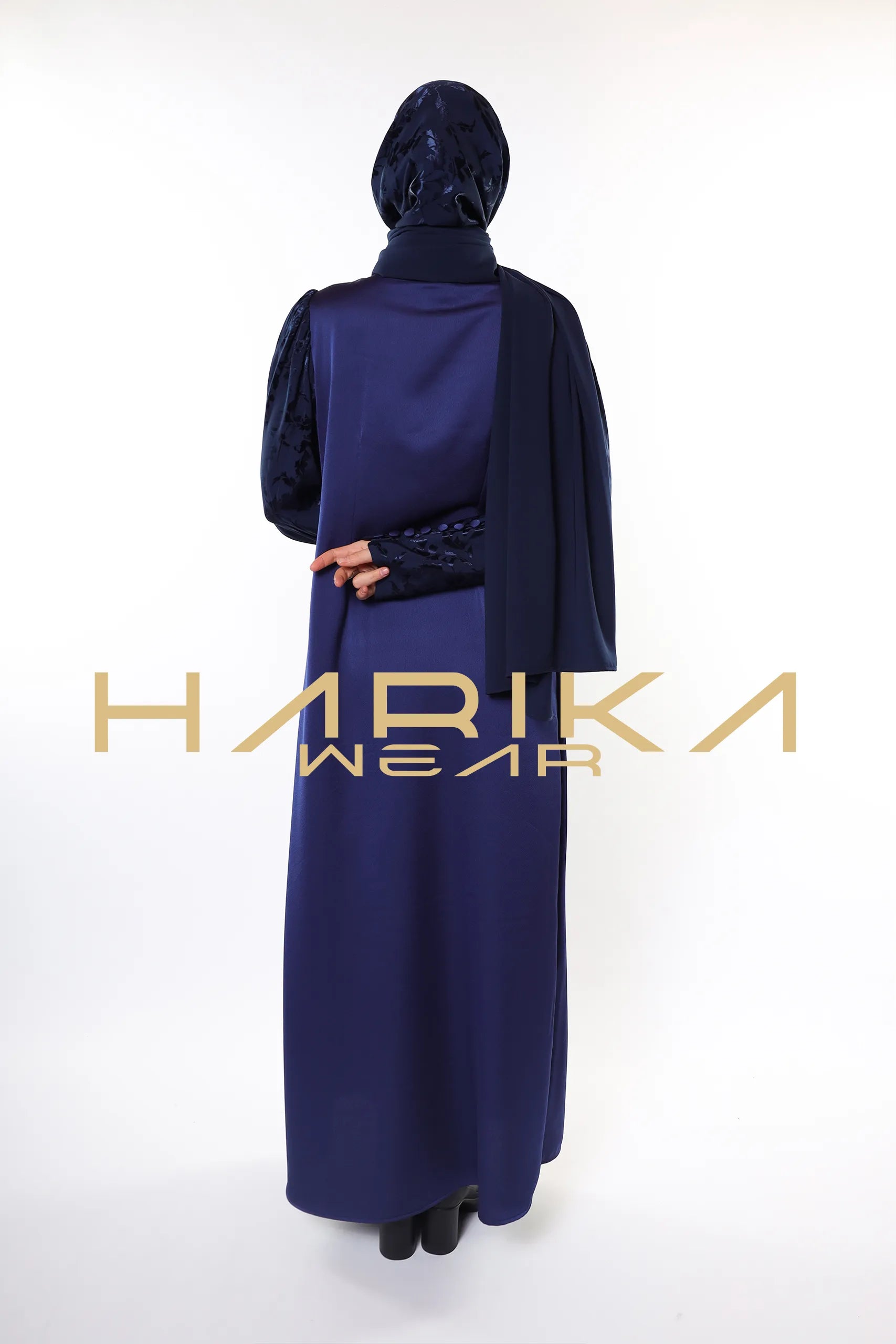 "Shining Elegance" Double Silk Abaya