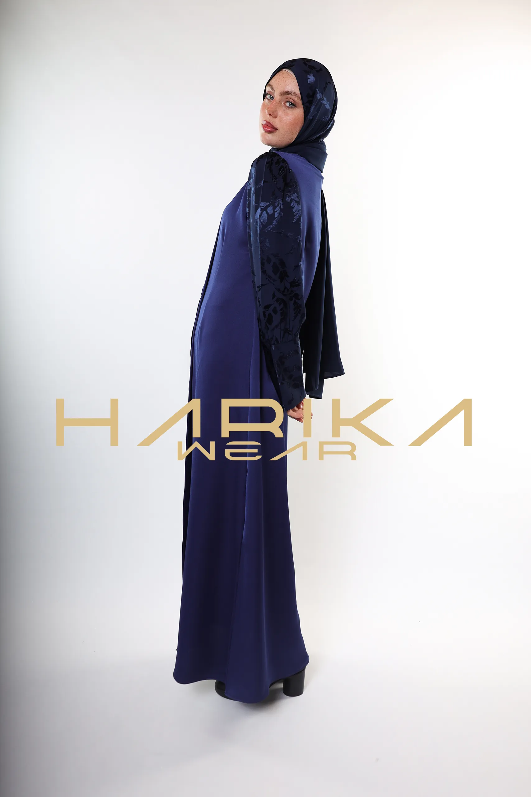 "Shining Elegance" Double Silk Abaya