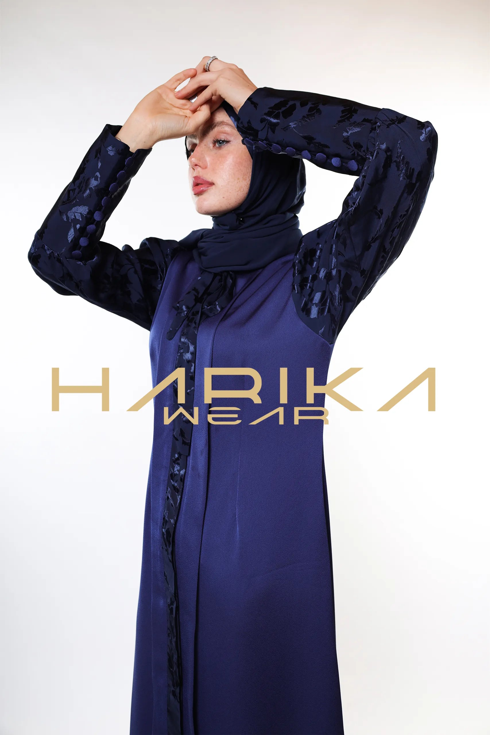 "Shining Elegance" Double Silk Abaya