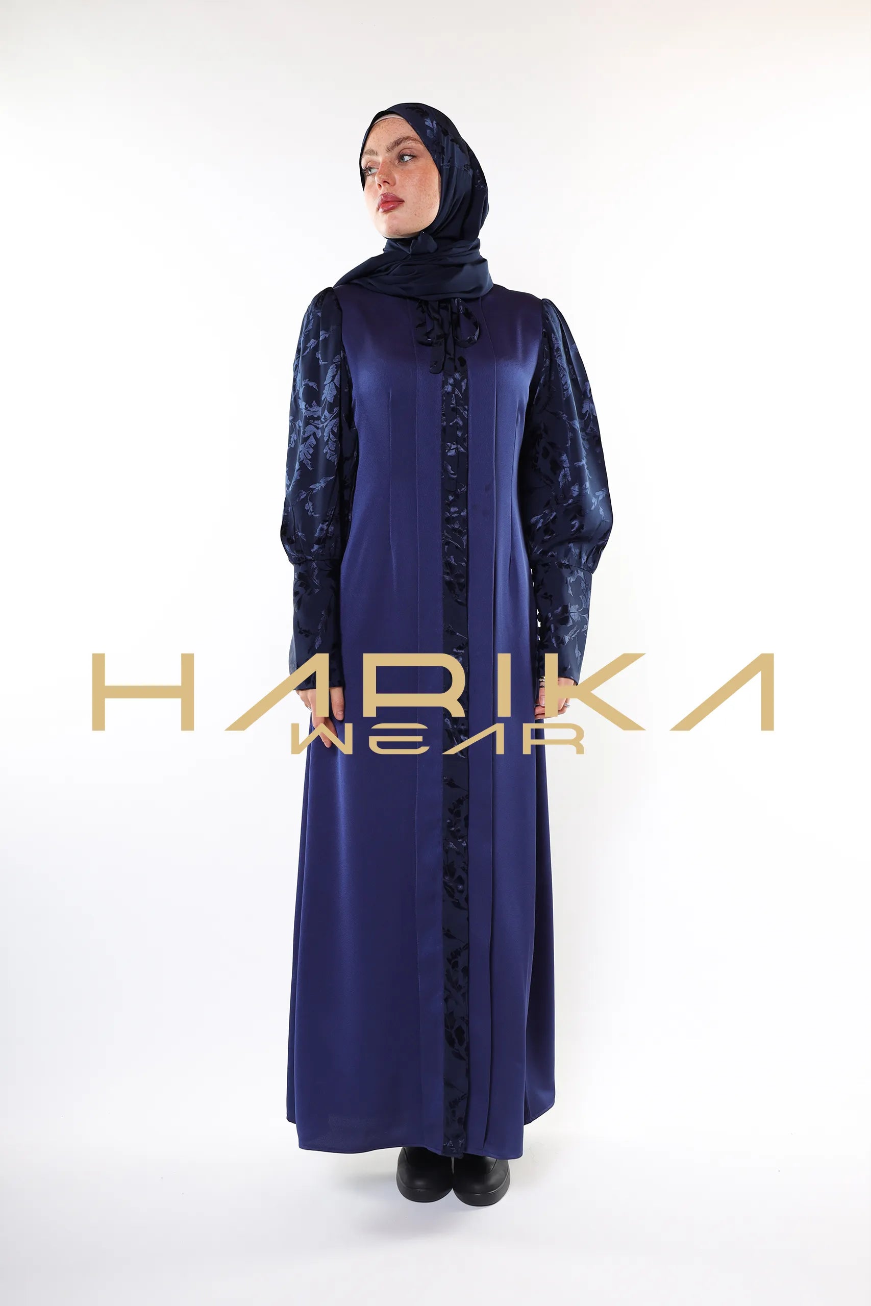 "Shining Elegance" Double Silk Abaya