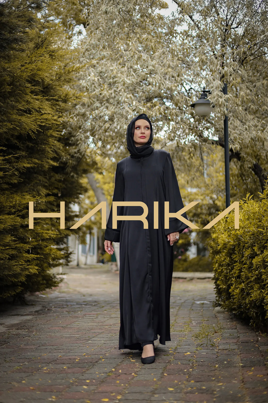İpek Krep Siyah Ferace