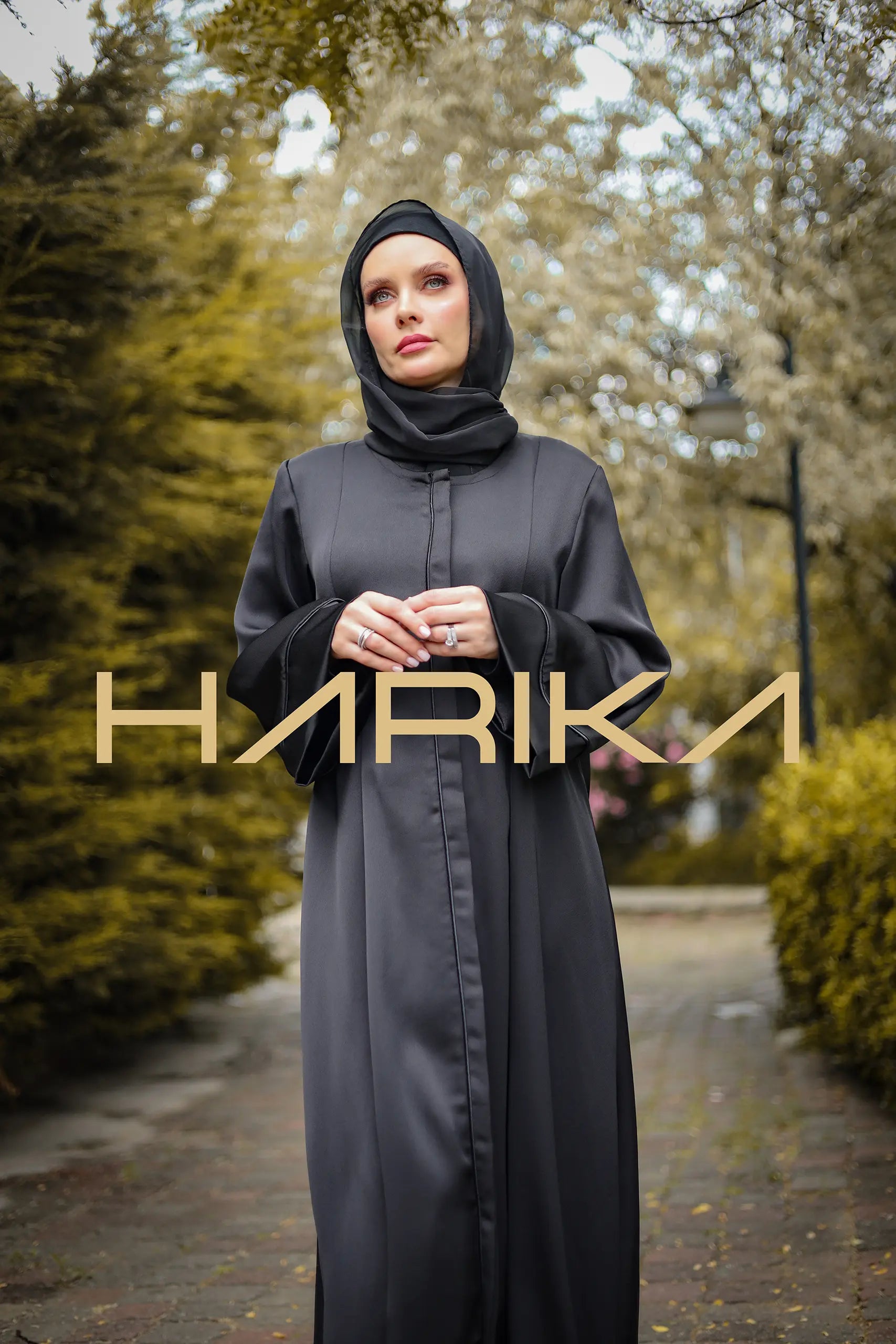 İpek Krep Siyah Ferace