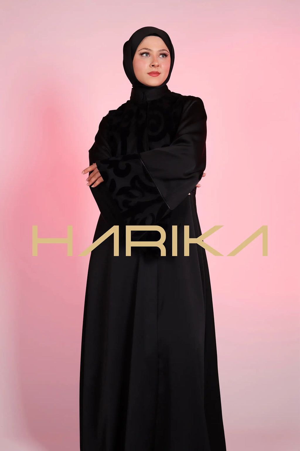 Modern Elegance Black Abaya 