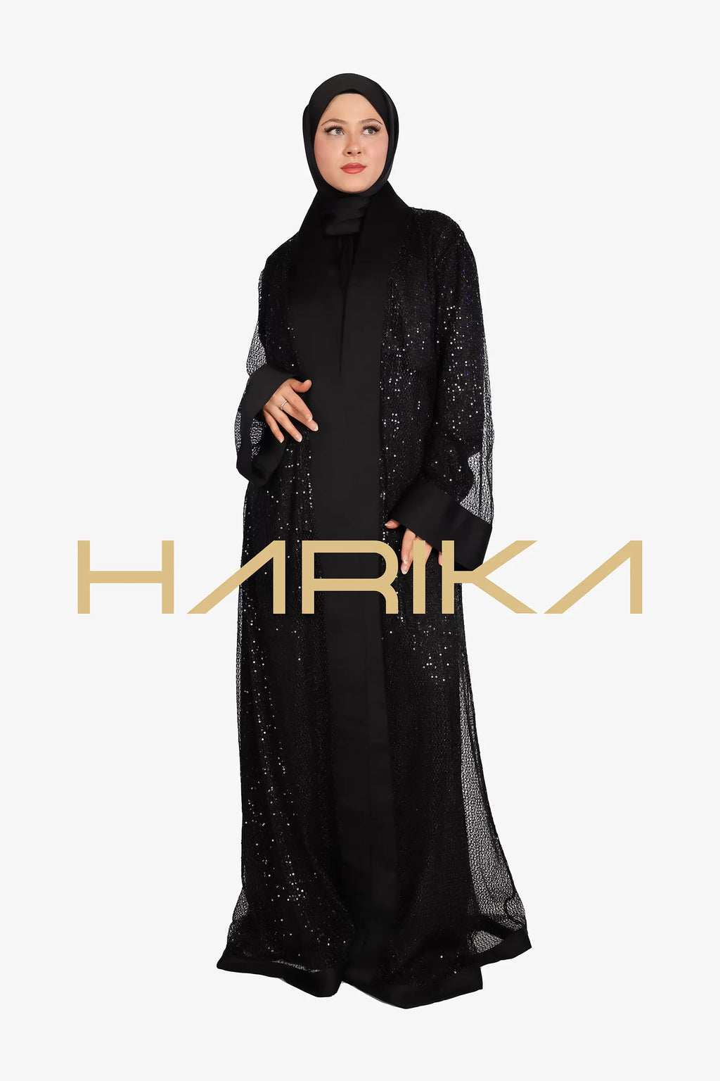 Siyah Işıltıyla Zarafetin Tanımı-Abaya