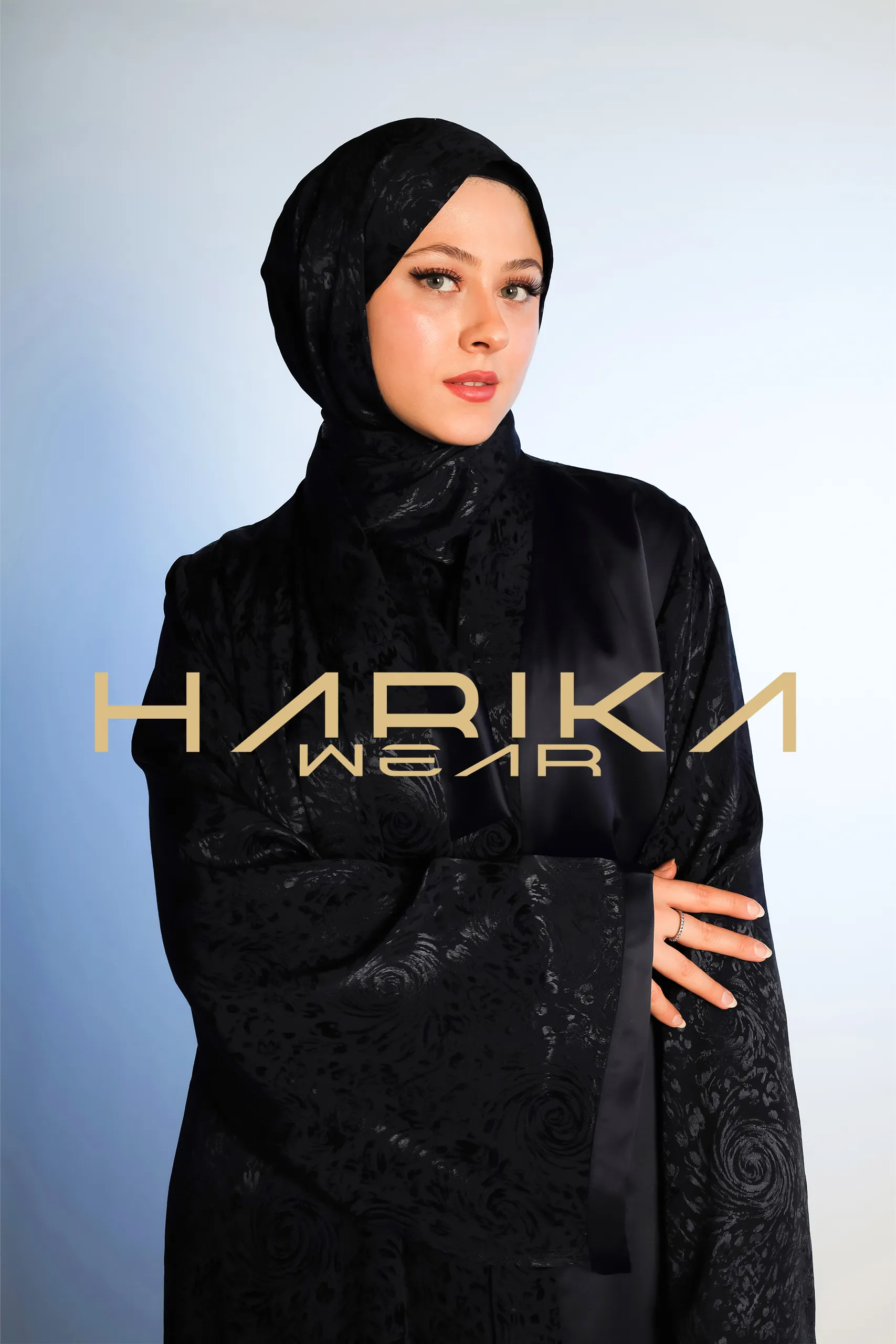 Lacivert Premium Jessica İpek Ferace (Sadece Ferace)