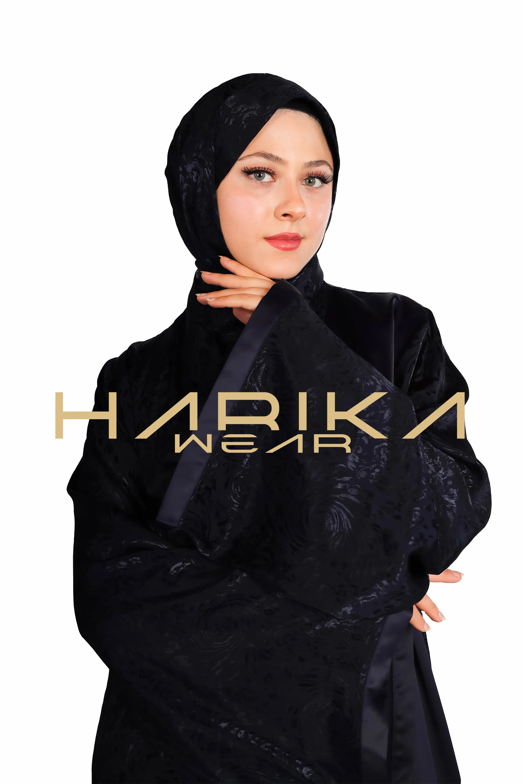 Lacivert Premium Jessica İpek Ferace (Sadece Ferace)