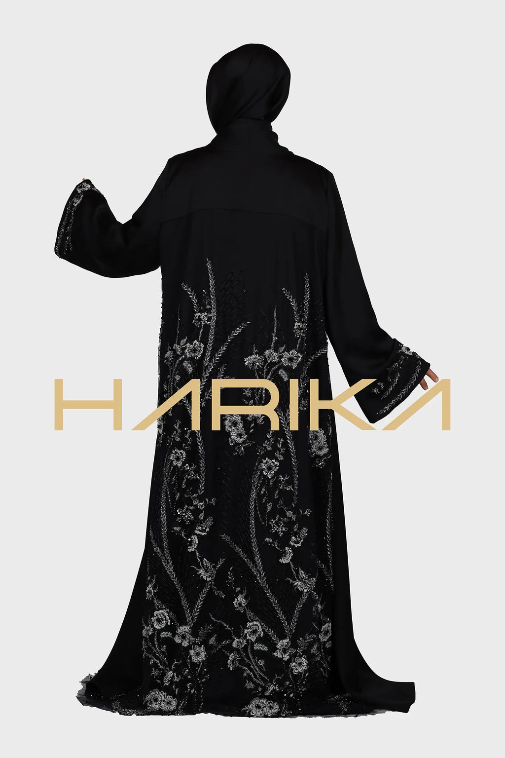 Kaliteli Kristal Çiçek Desenli VIP ferace (ABAYA VE ŞAL)