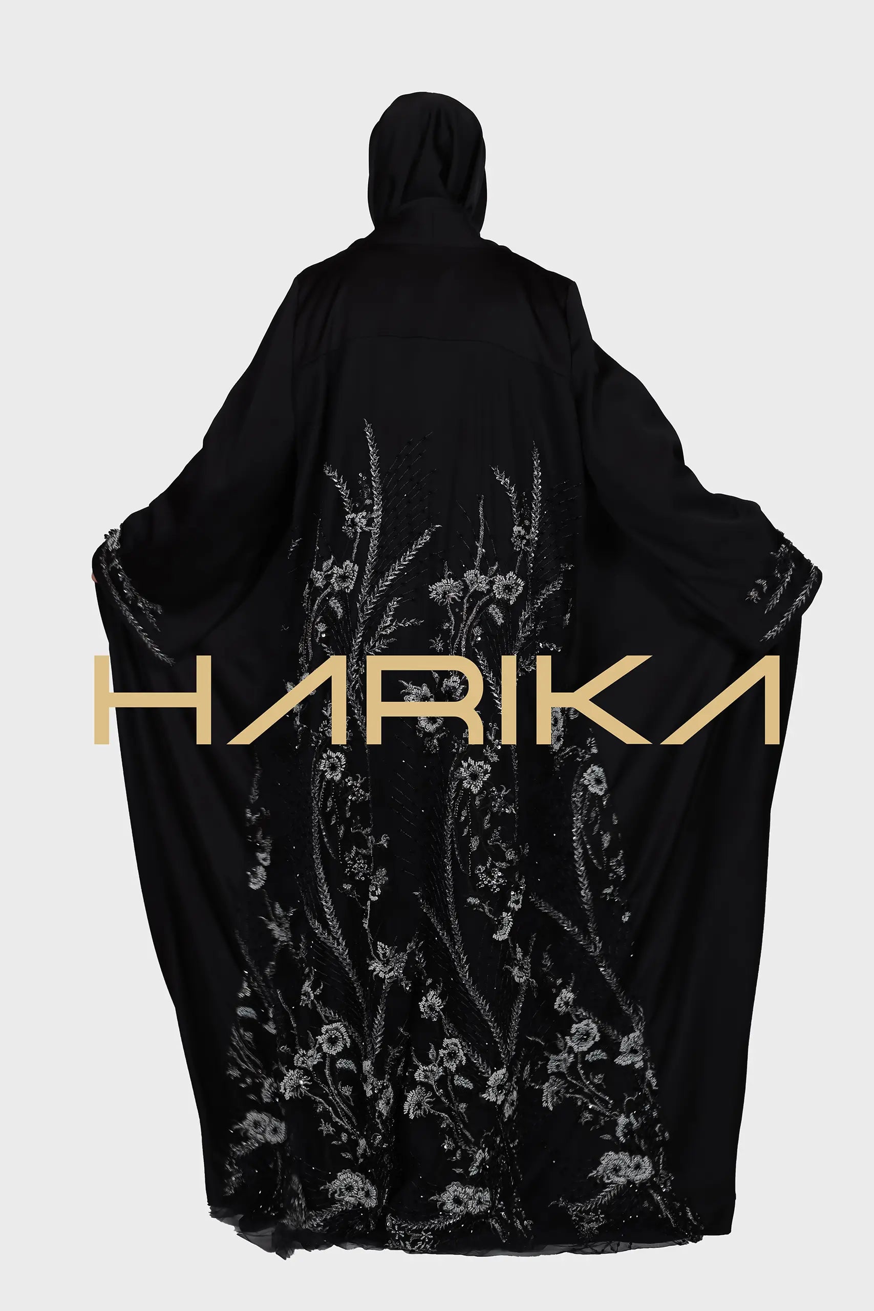 Kaliteli Kristal Çiçek Desenli VIP ferace (ABAYA VE ŞAL)