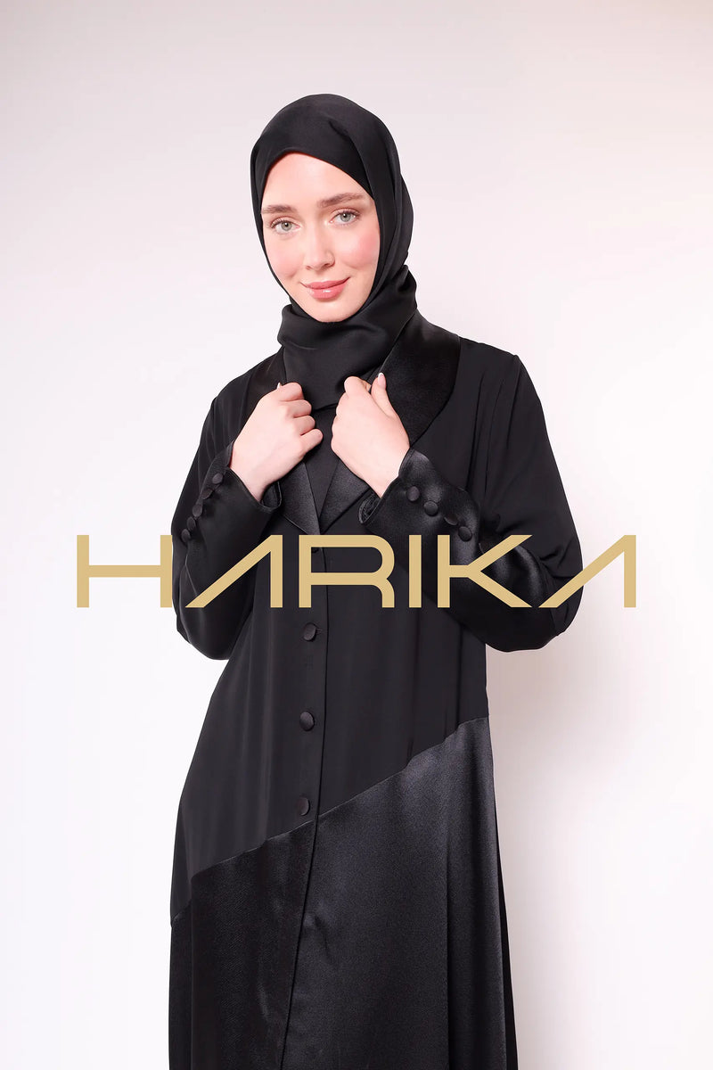 Dubai Silk Classic Jacket Abaya