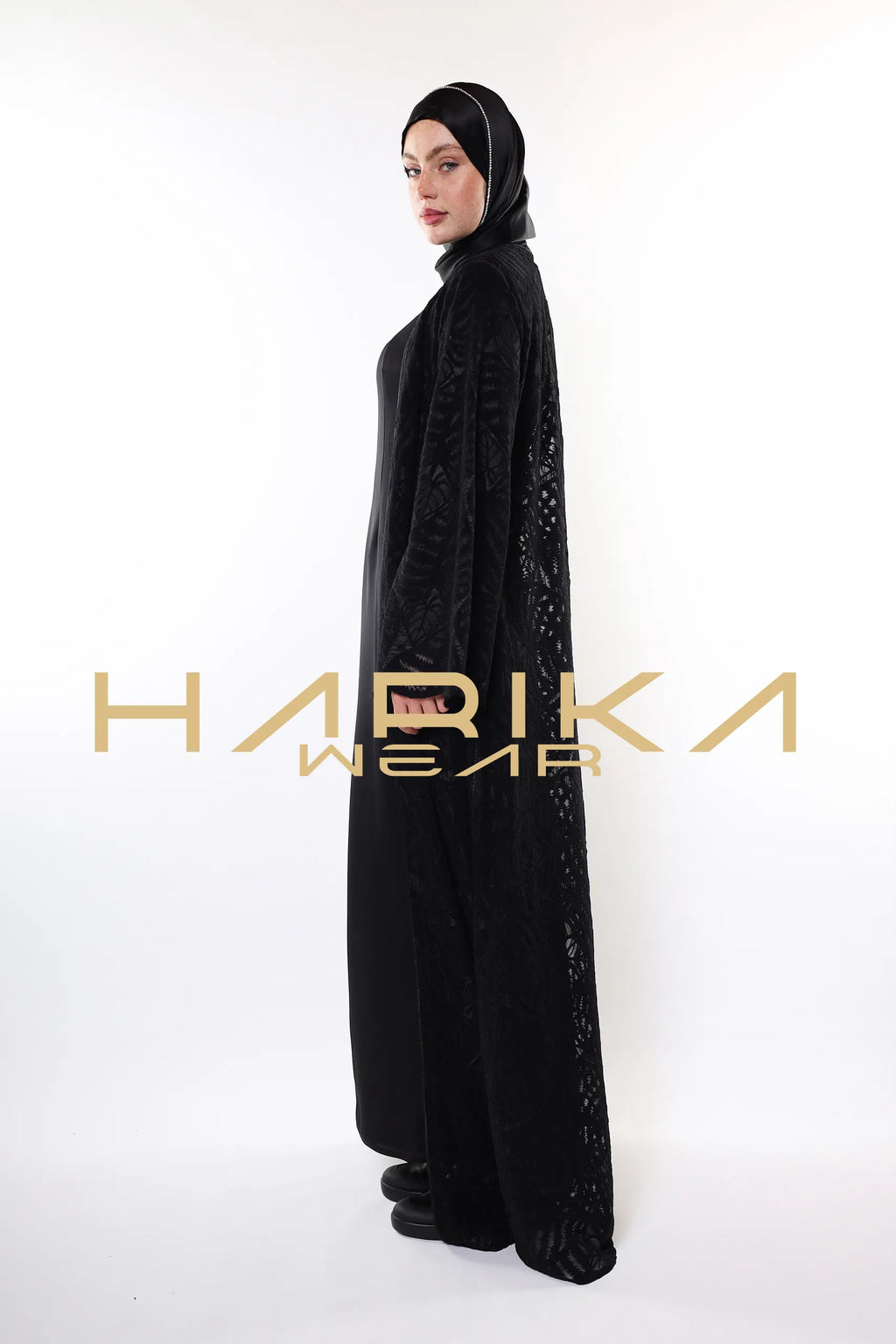 Abaya Noir Elegance - Abaya Siyah Asalet