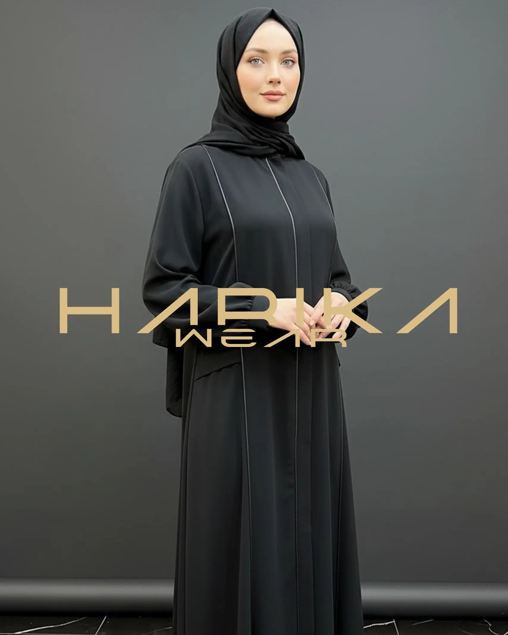 DUBAİ İPEĞİNDEN CEPLİ VE GENİŞ KESİMLİ ABAYA