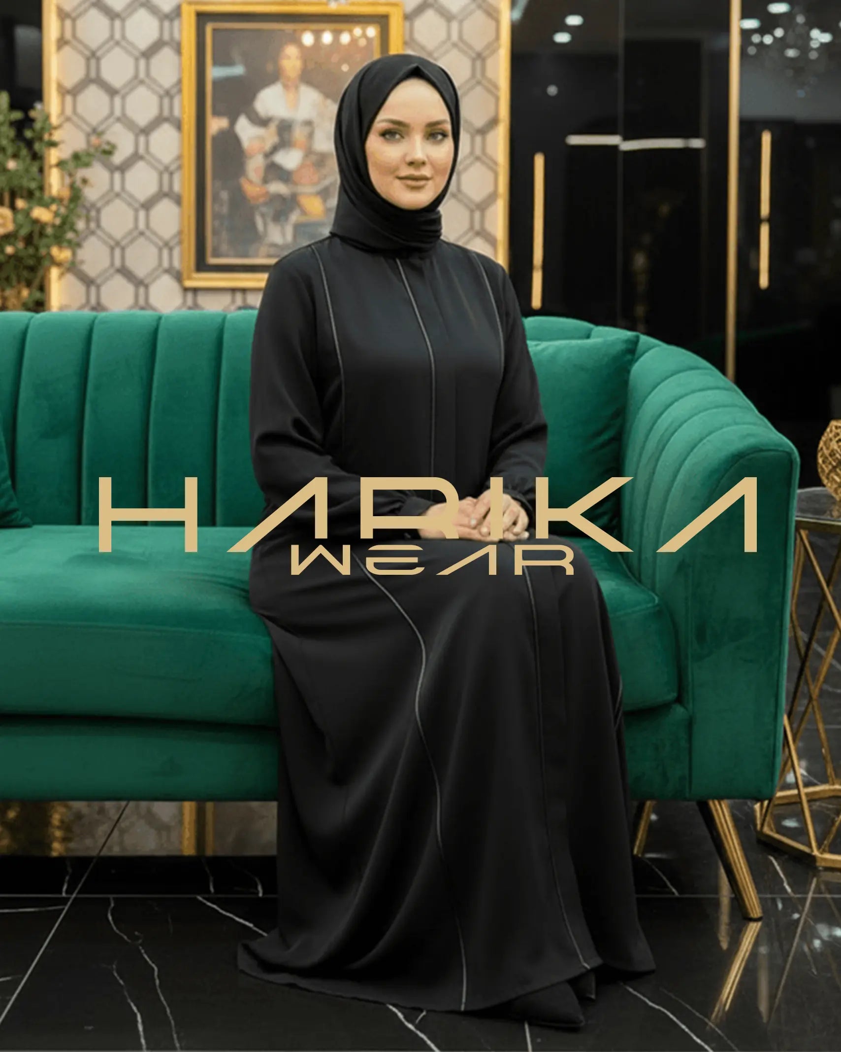 DUBAİ İPEĞİNDEN CEPLİ VE GENİŞ KESİMLİ ABAYA