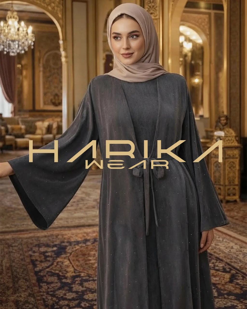 Moonlight Gri Abaya