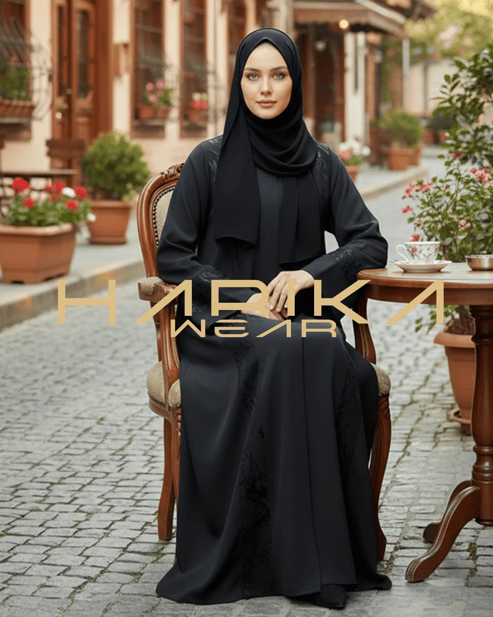JESİCCA DETAYLI ŞALLI NAMAZ ABAYASI