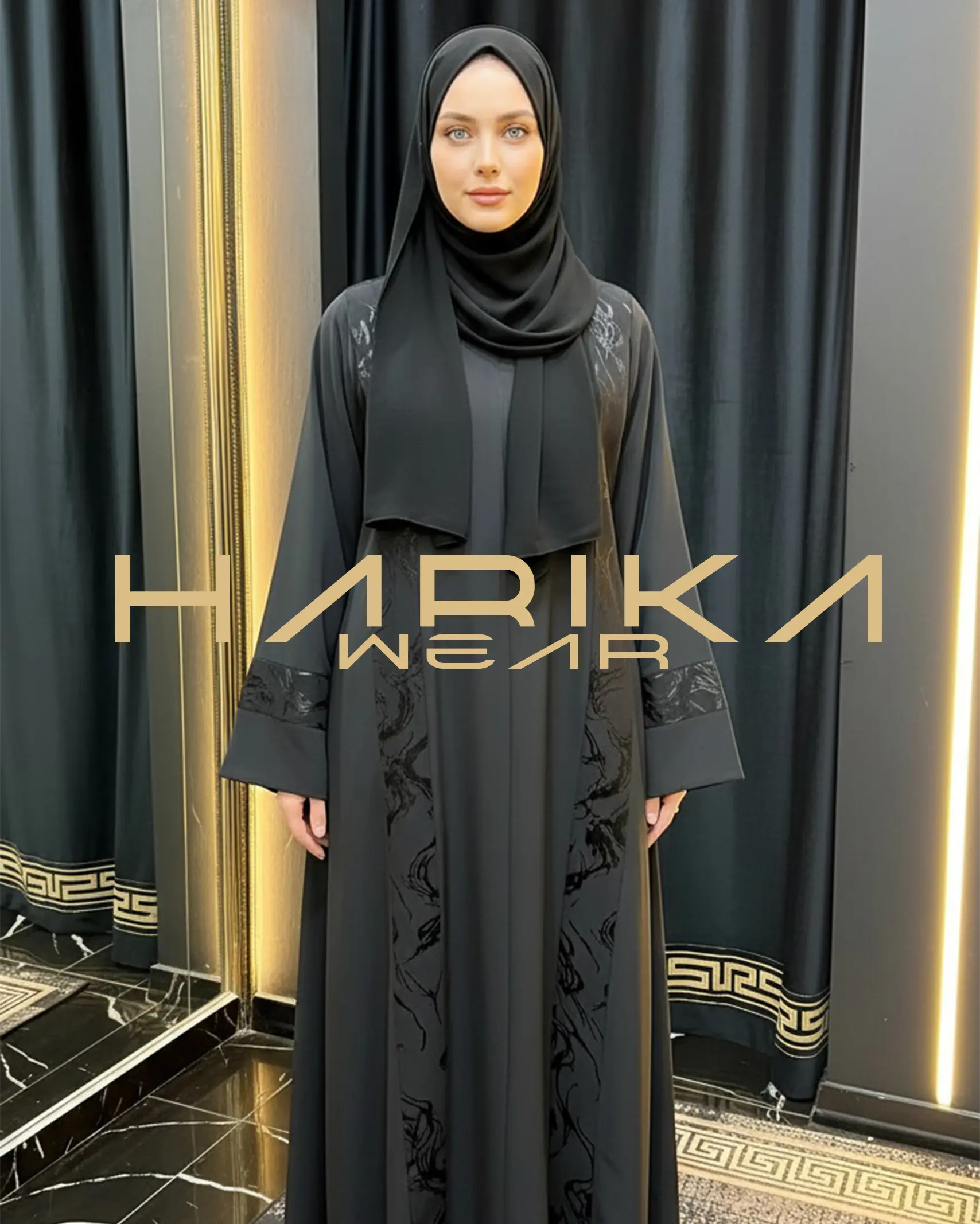 JESİCCA DETAYLI ŞALLI NAMAZ ABAYASI