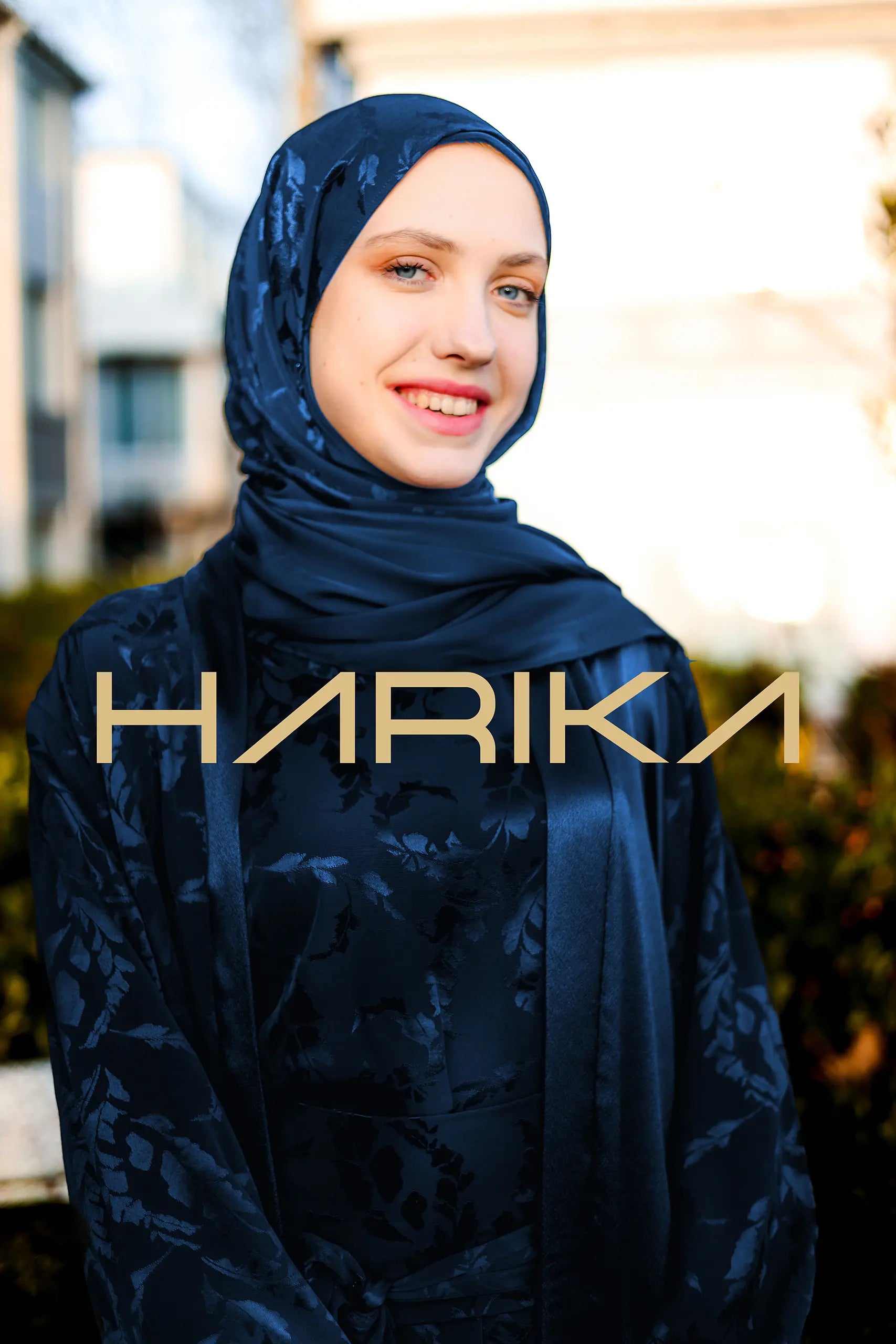 Lacivert Premium Jessica İpek Şal