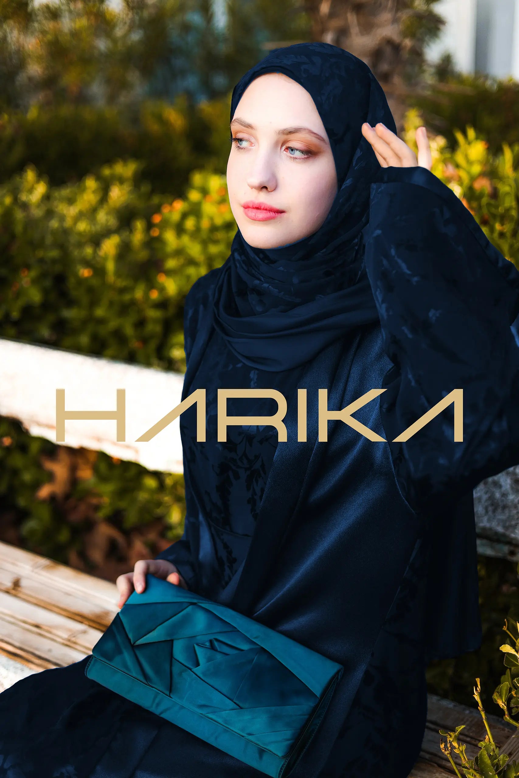 Lacivert Premium Jessica İpek Şal