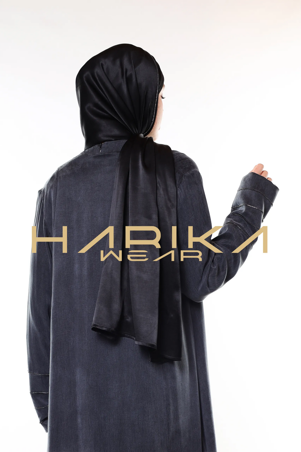 Siyah Düz Şal - Hafif, ipeksi dokunuşlu ve şık