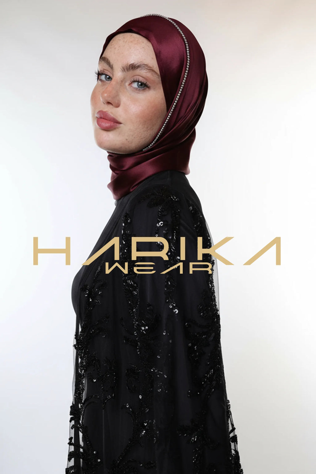 DETAYLI BORDO İPEK ŞAL