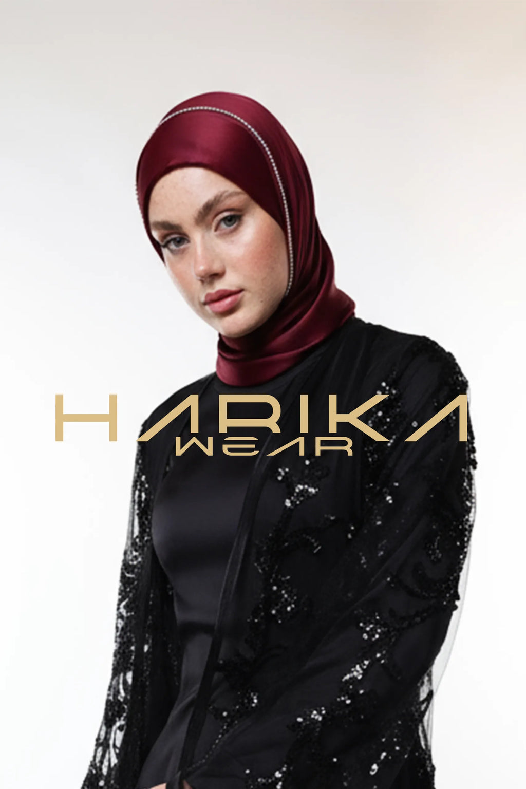 DETAYLI BORDO İPEK ŞAL