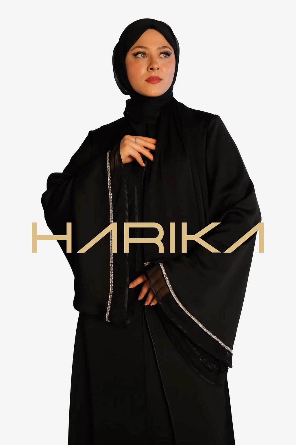 Vip Tasarım Kristal Detayli Ferace (ABAYA ve ŞAL)