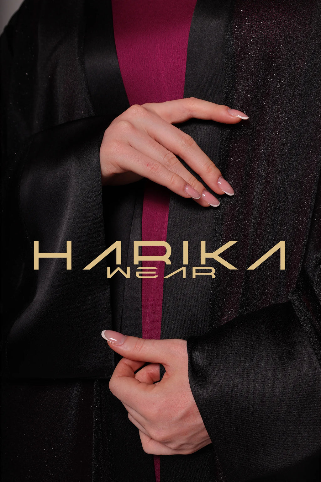 Parlak Şifon Siyah Ferace