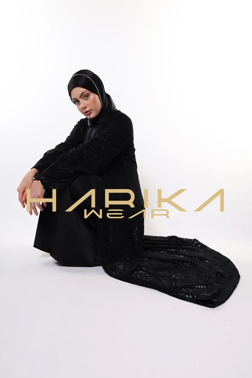 Abaya Noir Elegance - Abaya Siyah Asalet