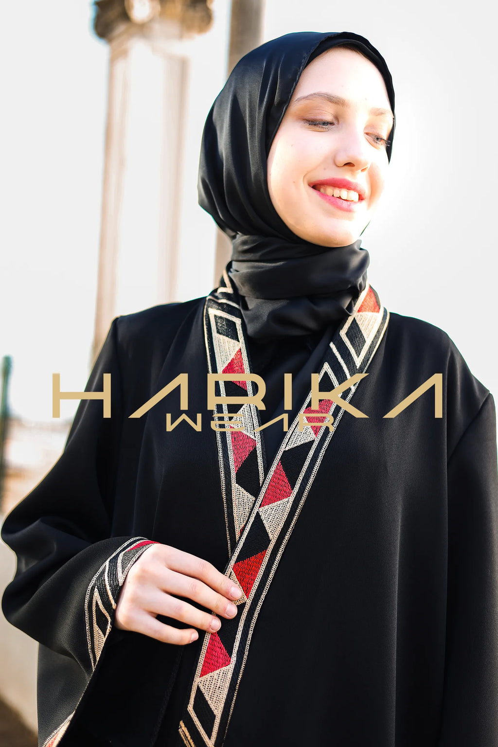 Zarif Geometrik Abaya